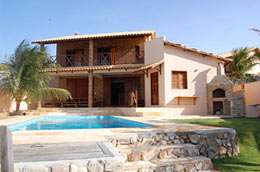 Casa na frente da praia