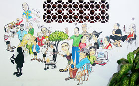 Caricaturas de personagens de Canoa - 2006