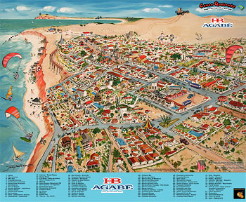 Mapa pictogr&aacute;fico de Canoa Quebrada en 2006