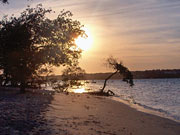 Pôr-do-Sol na beira do Rio Jaguaribe