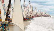 Regata de jangadas, Pontal de Maceio - Fortim
