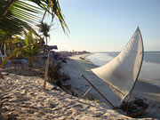 A praia de Pontal de Maceio - Fortim - CE