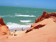 Falesia e mar, praia de Canoa Quebrada