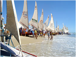 19 regata de jangadas de Pontal de Macei&oacute;