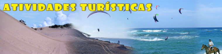 Atividades em Canoa Quebrada e na regi&atilde;o : passeios, kitesurf, parapente