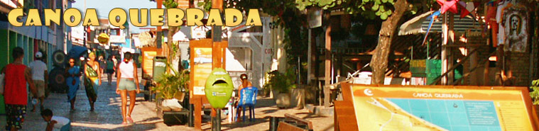 Broadway, la rue principale de Canoa Quebrada