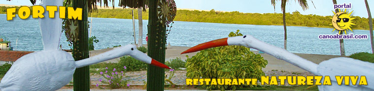 Restaurant Natureza Viva, au bord du fleuve Jaguaribe, Fortim, &eacute;tat du Cear&aacute;, Br&eacute;sil