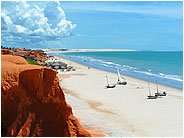 Praia de Canoa Quebrada, Cear&aacute;, Brasil