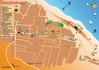 Mapa de Canoa Quebrada